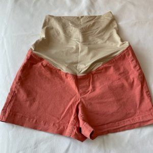 COPY - LOFT maternity shorts, size 6, peach/coral colored